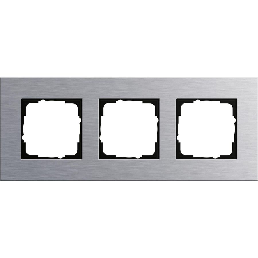 Afdekraam 3-v Gira Esprit aluminium