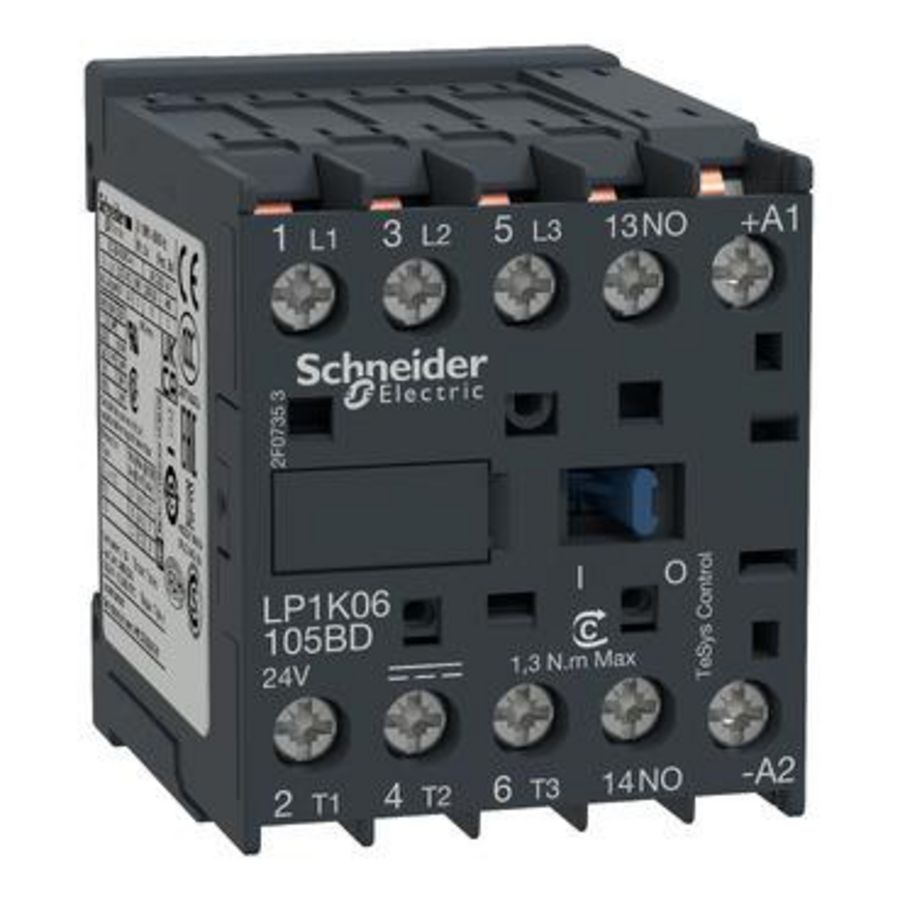 Contactor 3M HC 1M AC-3<=440V 12A Stuurspanning 24V K