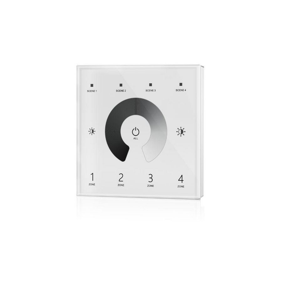 DMX master SC 4 zones muurtouchwielbediening wit