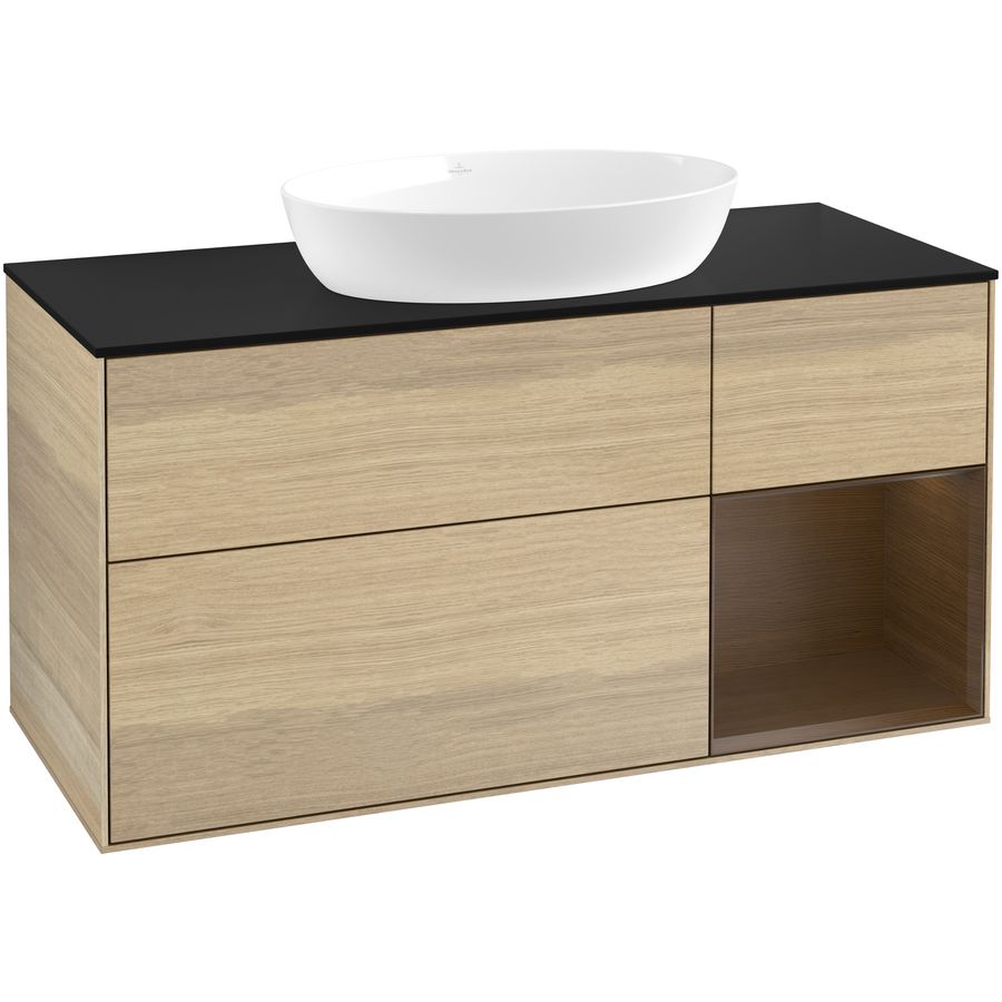 Wastafelonderkast Finion 1200x603x501mm Oak Veneer GA72GNPC