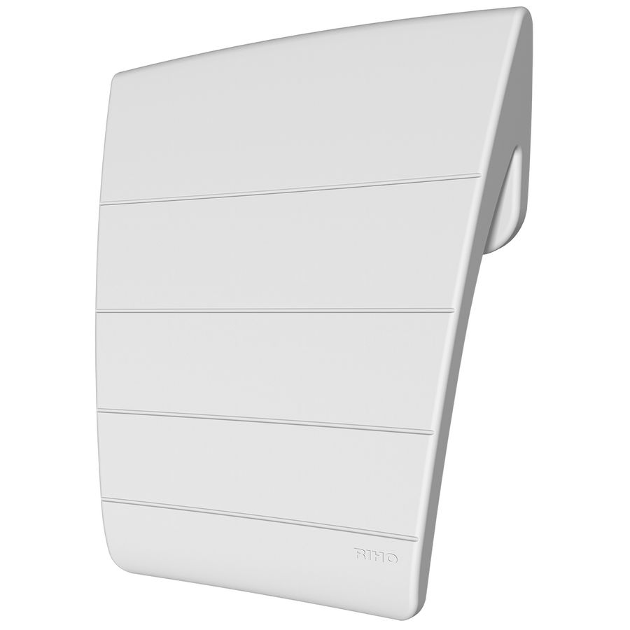 Rug/hoofdsteun solidbaden wit