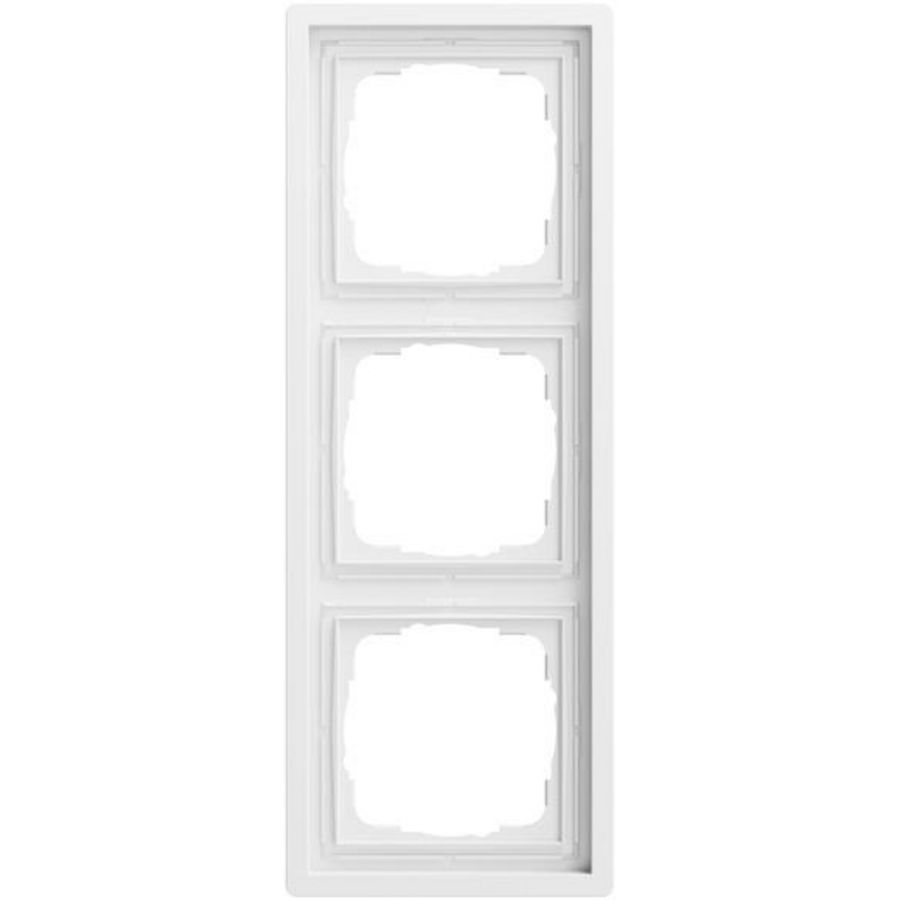 Afdekraam 3-v Gira F100 zuiver wit m(gel.)