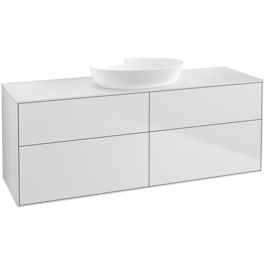 Wastafelonderkast Finion 1600x603x501mm White Matt Lacquer FA9100MT