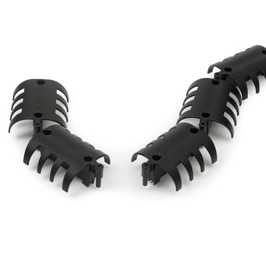 Munchen horizontaal 100mm (15 stuks) zwart