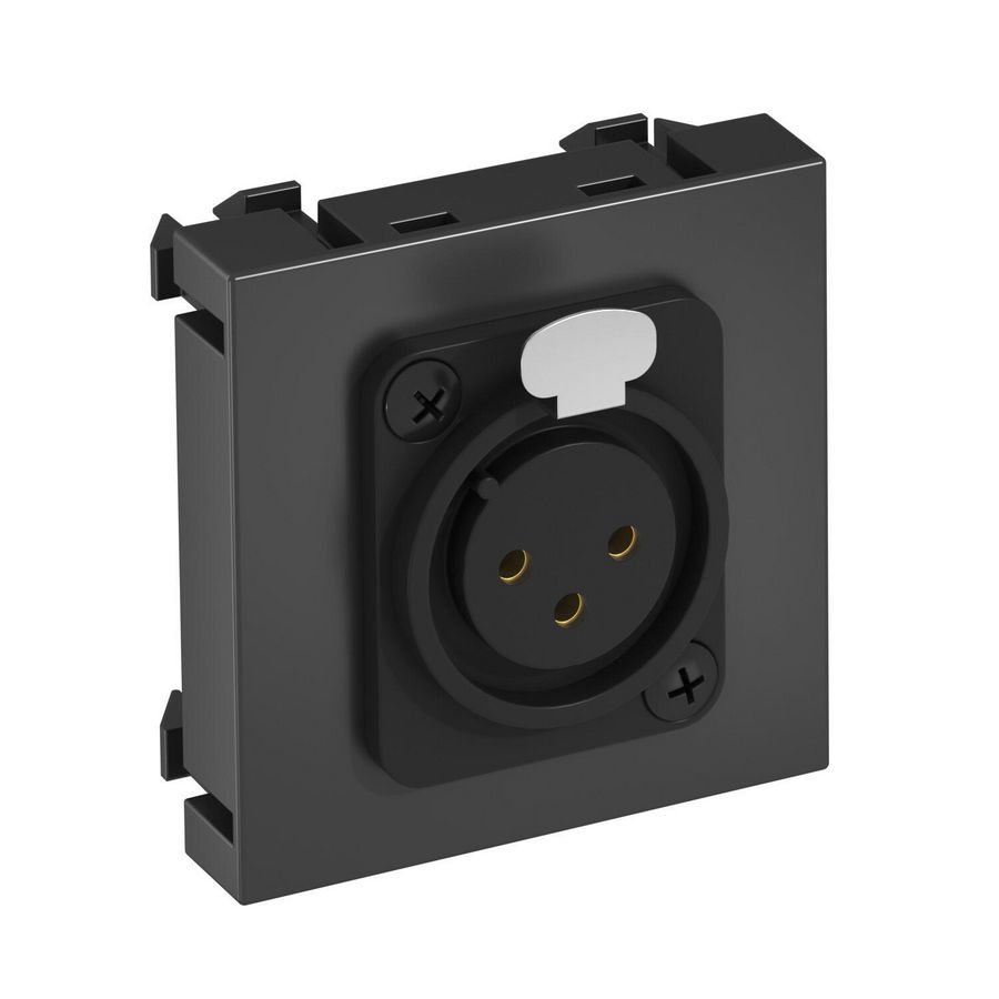 Multimediadrager XLR 3-ig schroefaansl. 45x45mm 6105252