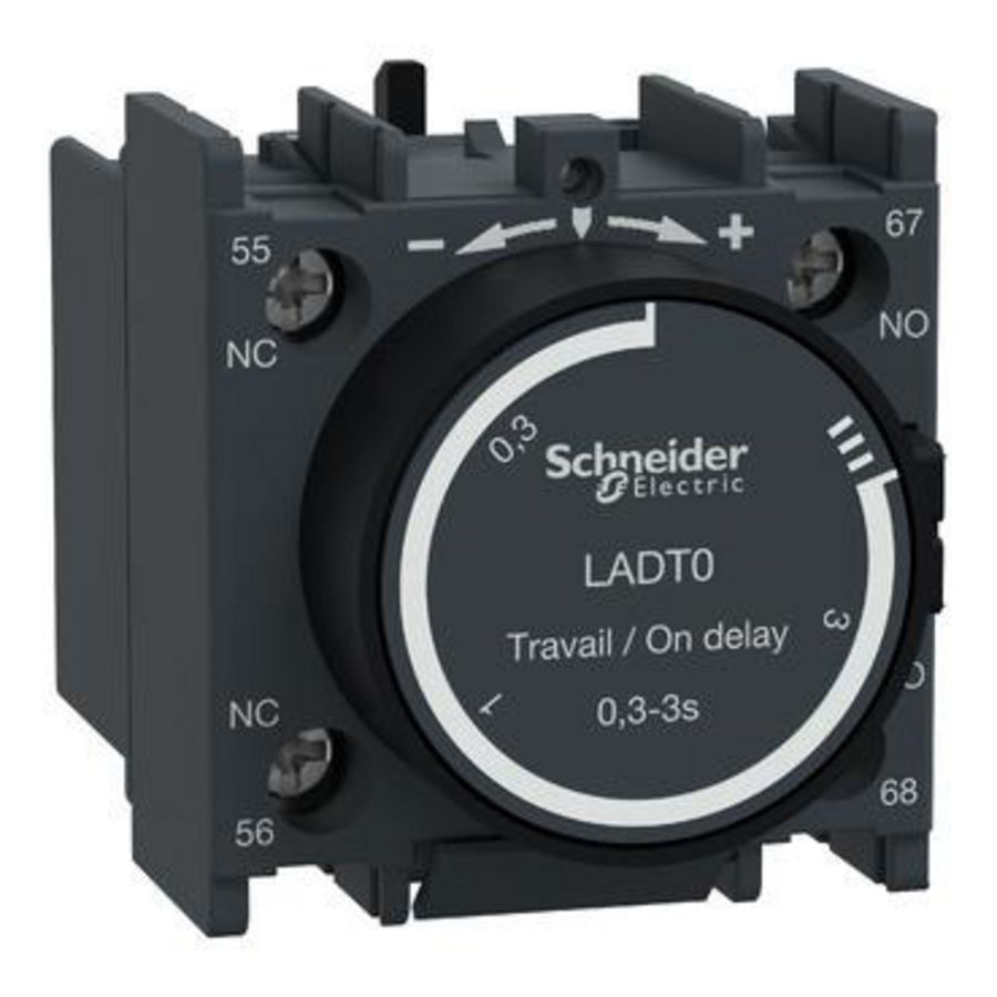 Hulpcontactblok Vertragend ON 0.3-3s 1M+1V Schroefklem D