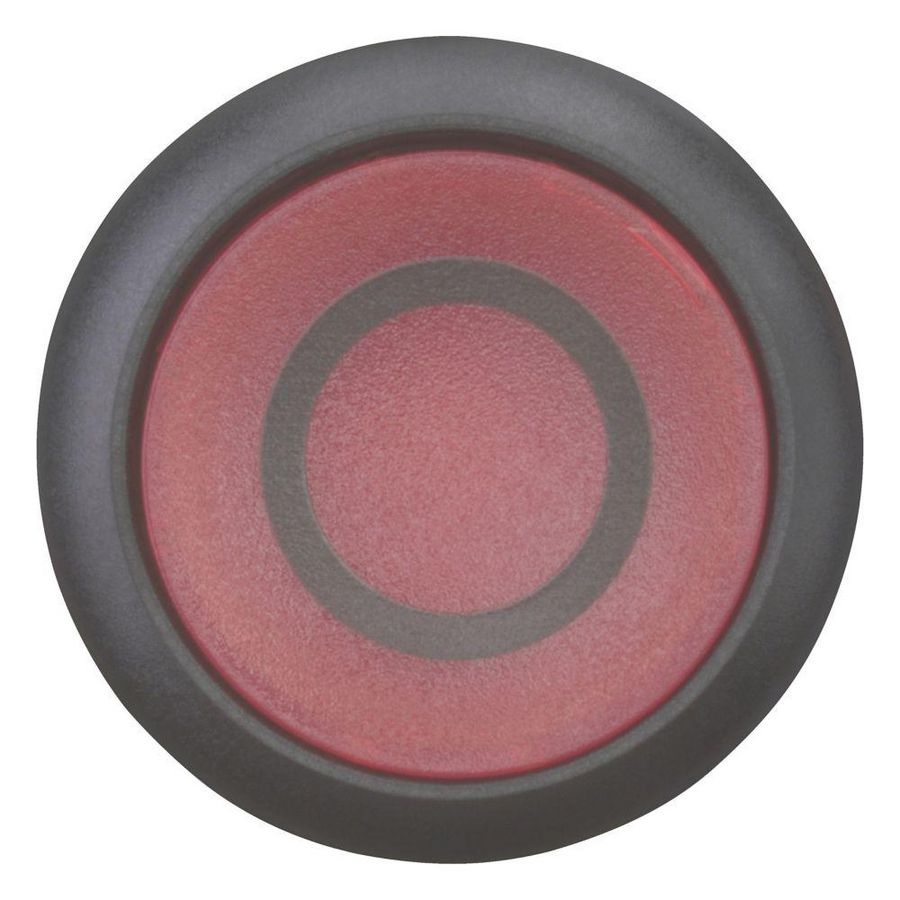 Signaaldrukknop vlak rood 0 terugverend M22S-DL-R-X0