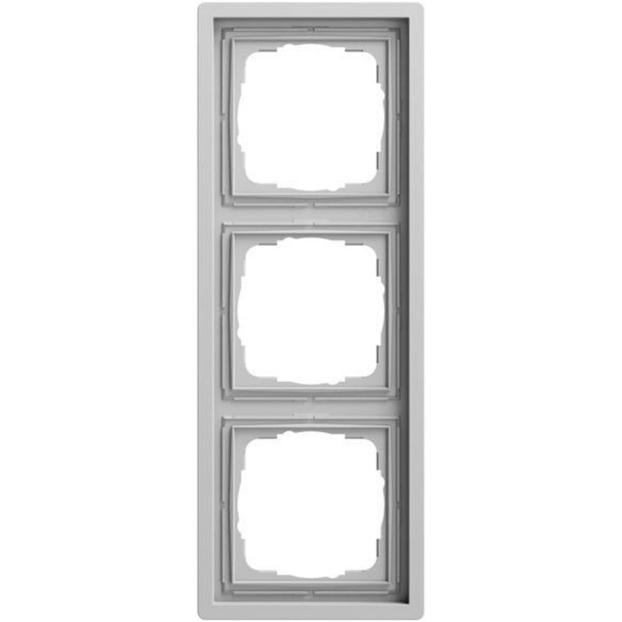 Afdekraam 3-v Gira F100 gris m(gel.)
