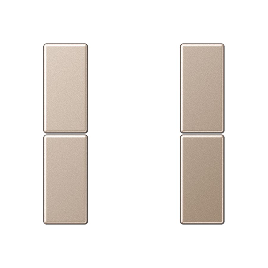 Tastafdekking compleet 2-voudig A500 champagne KNX