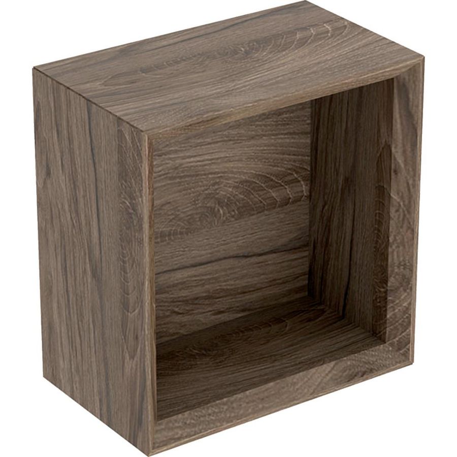 iCon wandbox vierkant 22,5x23,3cm noten hickory