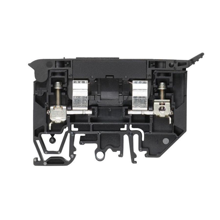 Zekeringsklem schoefaansluiting zwart 4mm2 10 A 500 V VVE=25