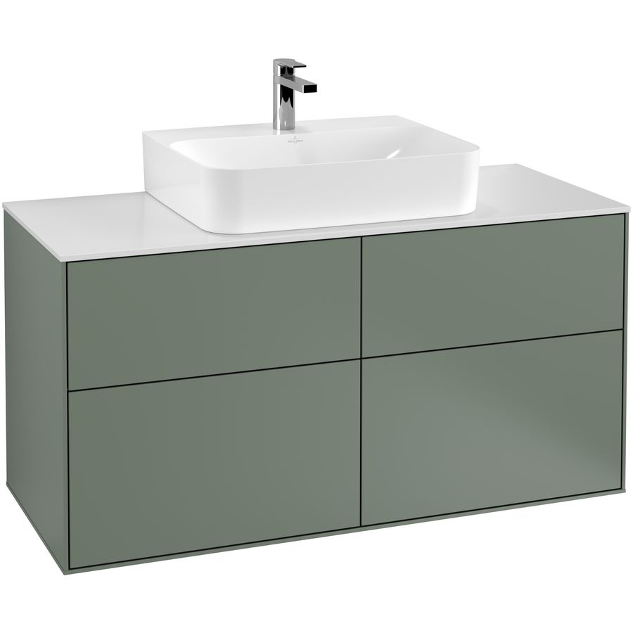 Wastafelonderkast Finion 1200x603x501mm Olive Matt Lacquer F13100GM