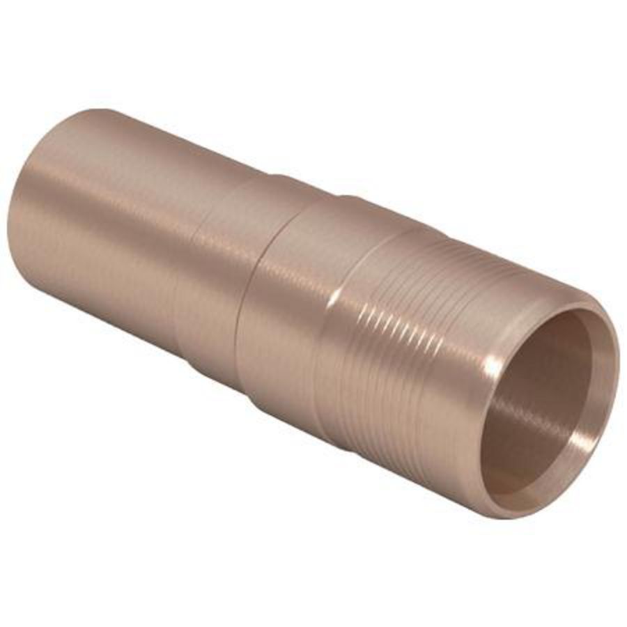 Overgang 2x spie naar MAPRESS brons 22x20mm PUSHFIT