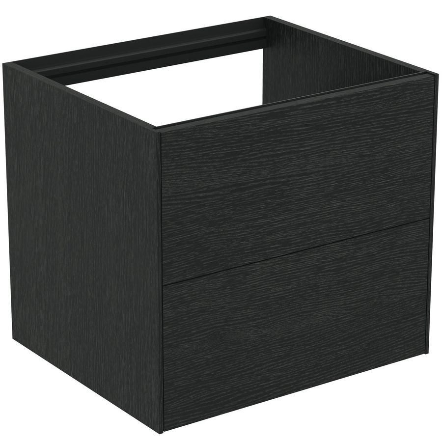 Conca wastafelmeubel 60x50x55cm 2 laden zonder afdekblad smoked oak