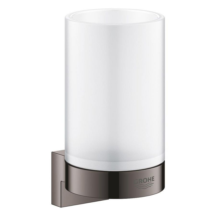Selection houder voor glas en zeepdispenser 41027A00 hard graphite (donker grijs)