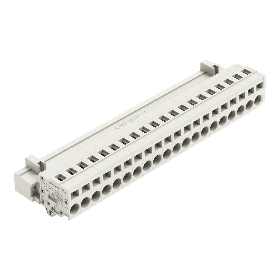 1-draads male steker 2,5mm² li.grijs 721-620/018-000 VVE=10