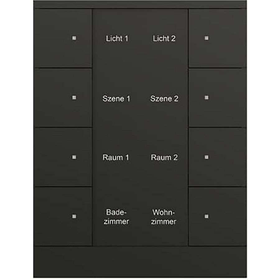Bedienings sensor KNX - ClimaEco Mat zwart 8f