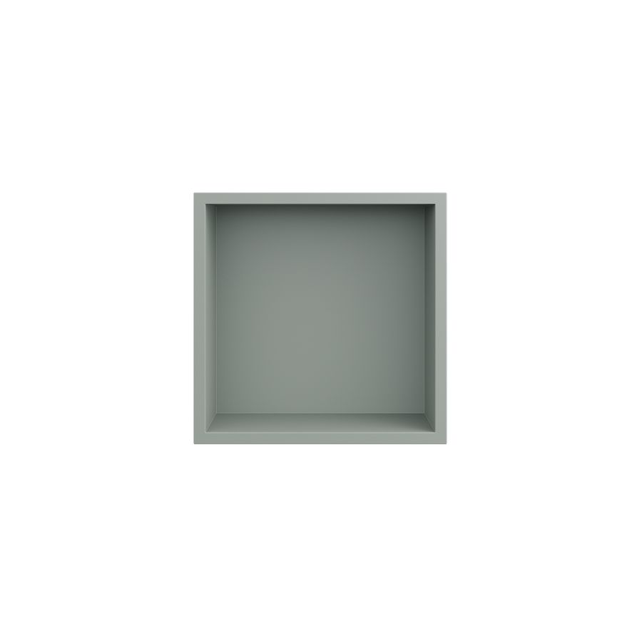 Inbouwnis Basic BOX 300x300x70mm flens kleur matt soft green