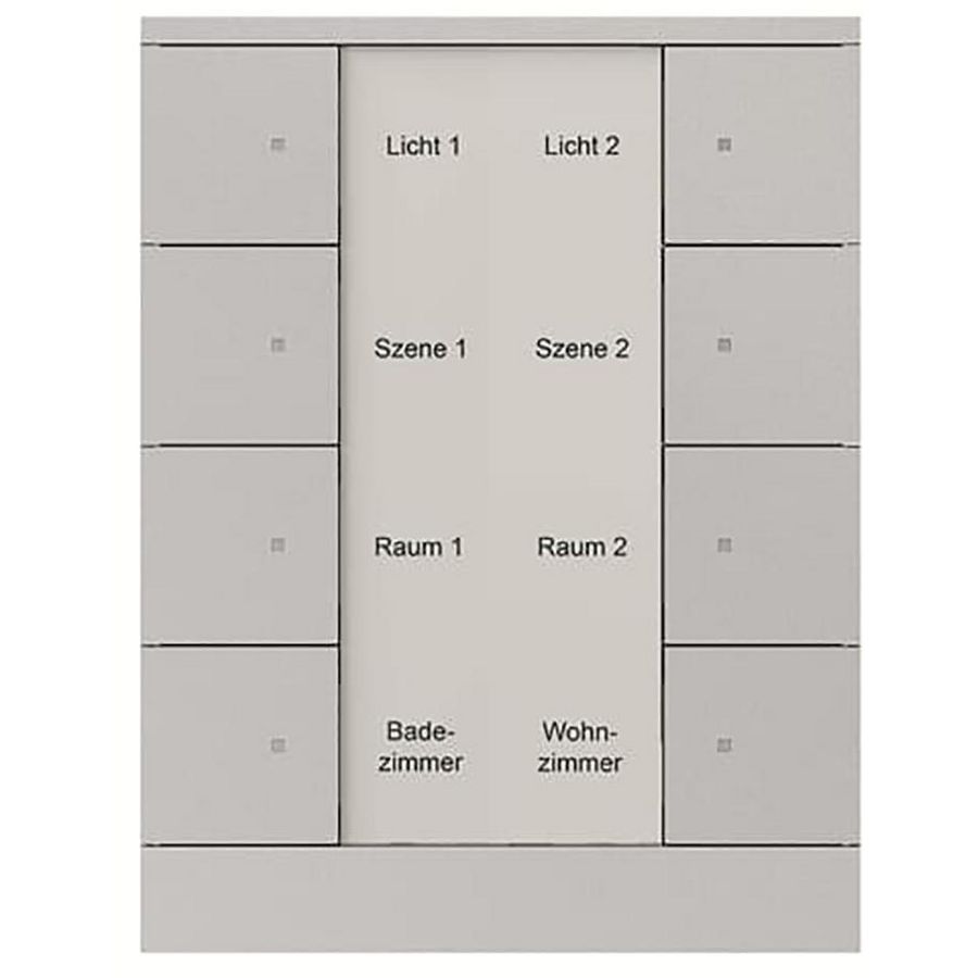 Bedienings sensor KNX - ClimaEco Alu zilver 8f