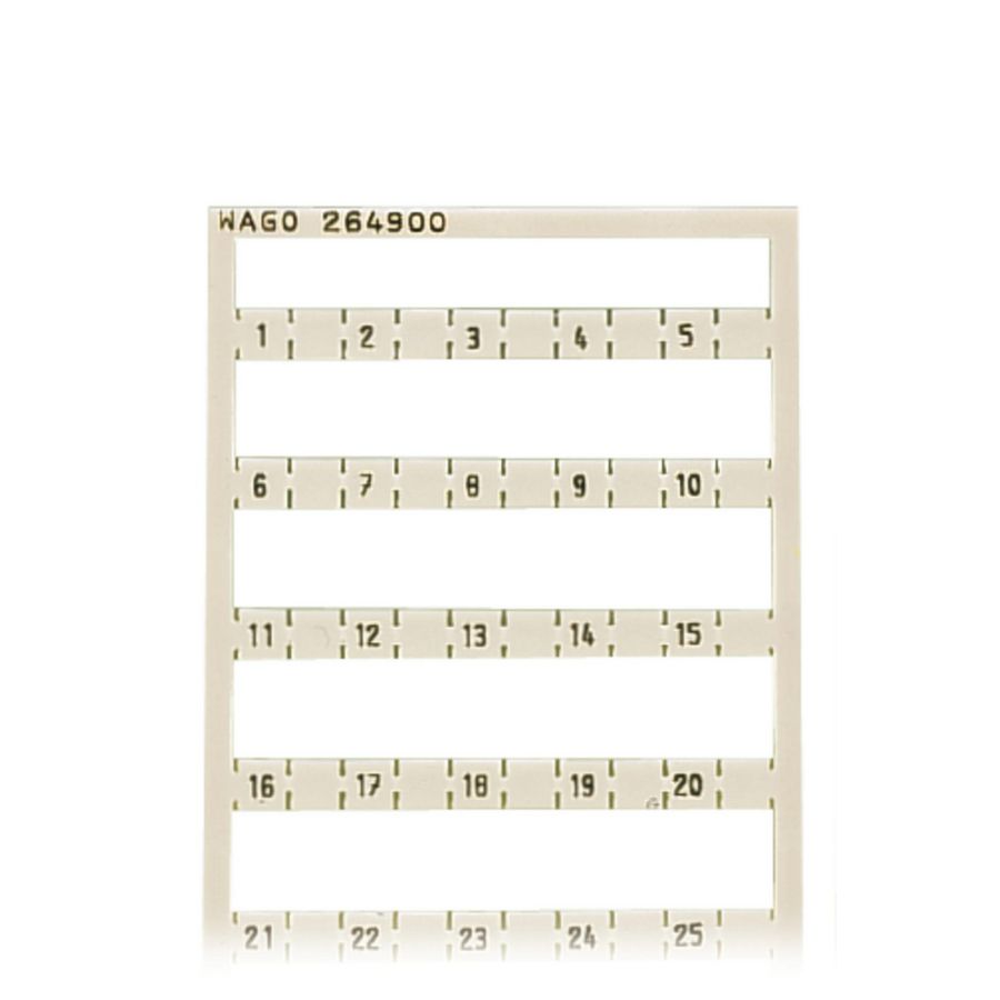 Mini WSB-markeringskaart als kaart bedrukt wit 264-900 VVE=5