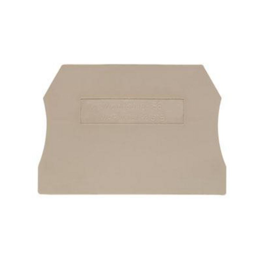 Afsluit- eindplaat d.beige h:55mm b:2mm V-0 We VVE=50