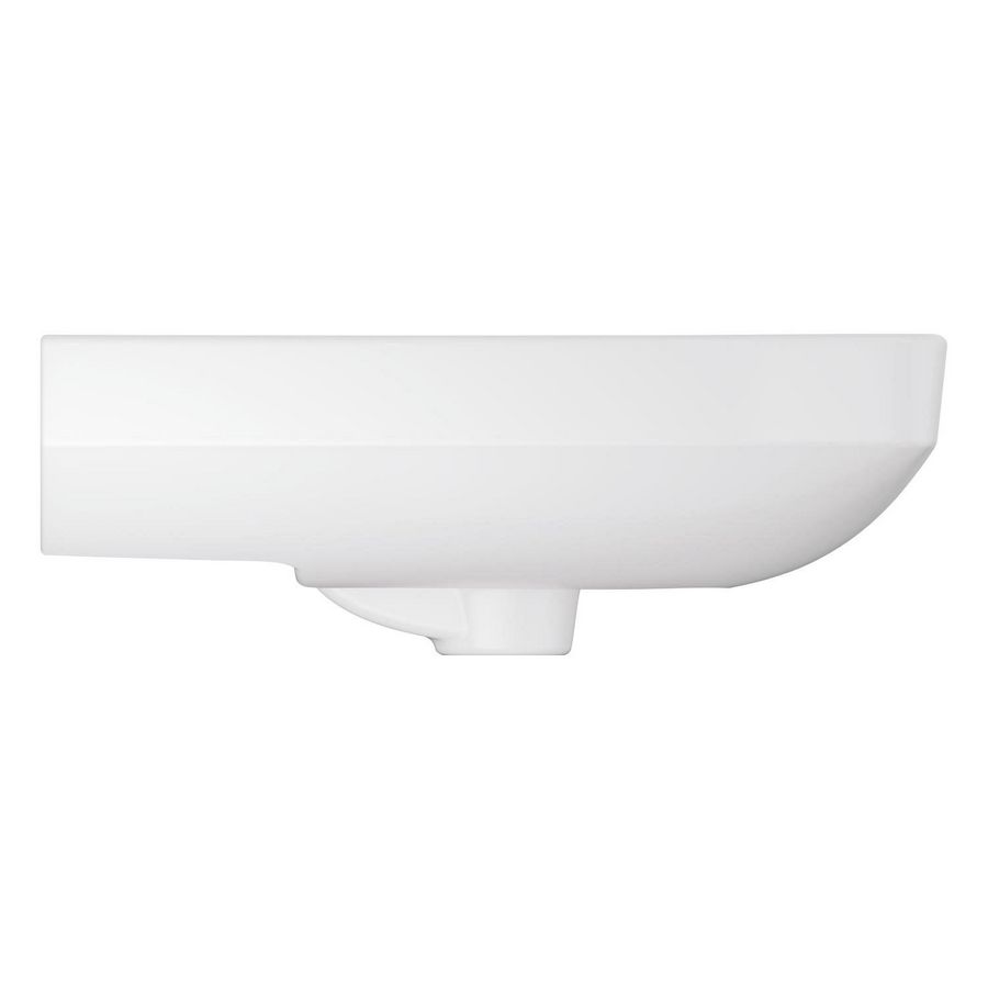 Euro Ceramic wastafel 55cm zonder kraagat met overloop