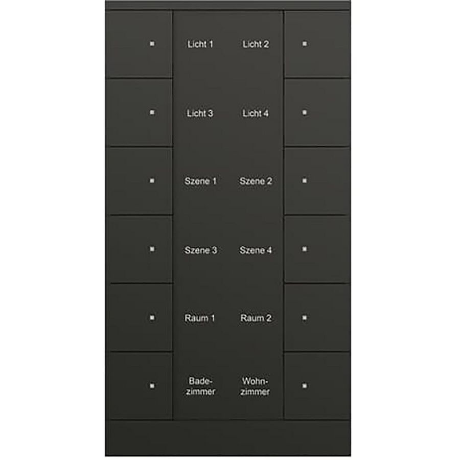Bedienings sensor KNX - ClimaEco Mat zwart 12f