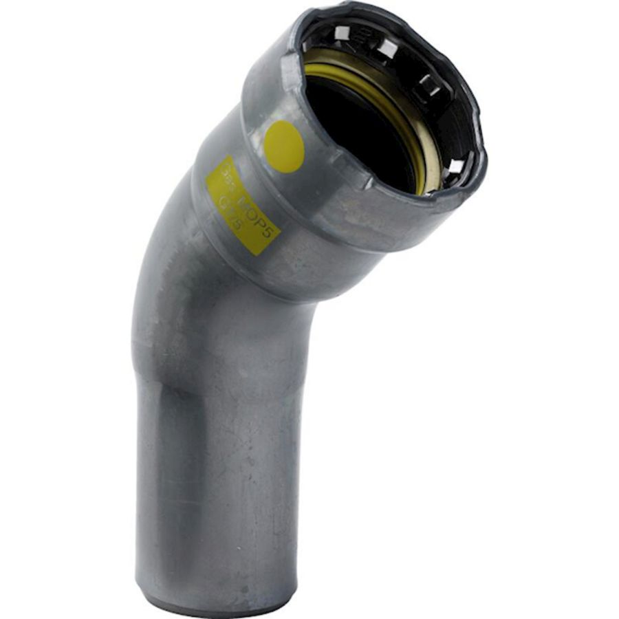 Insteekbocht 45° Megapress Gas spie x persaansluiting 1" 4626.1 VVE=25