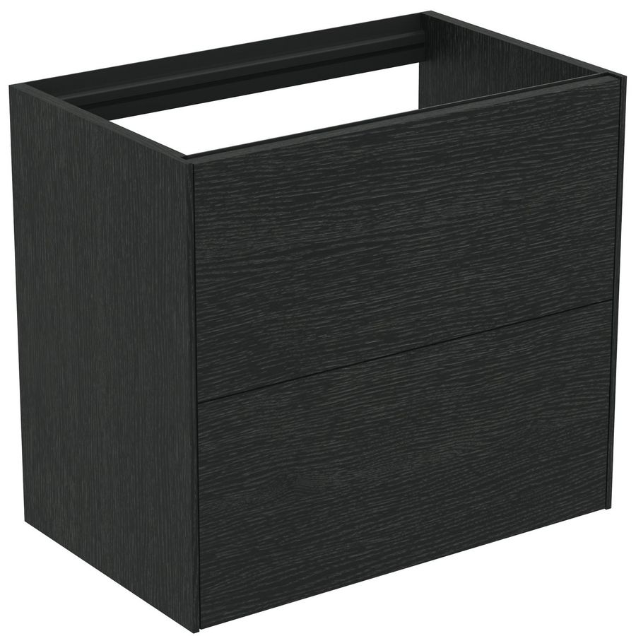 Conca wastafelmeubel 60x37x55cm 2 laden zonder afdekblad smoked oak