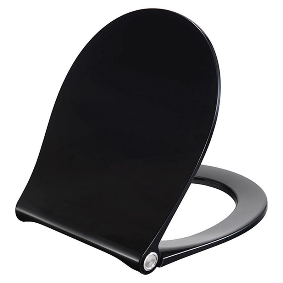 Closetzitting SWAYUNI zwart softclose en liftoff boutlengte 60mm D05
