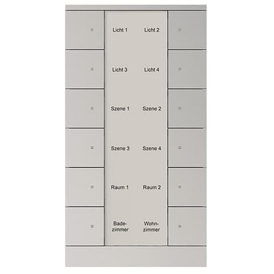 Bedienings sensor KNX - ClimaEco Alu zilver 12f