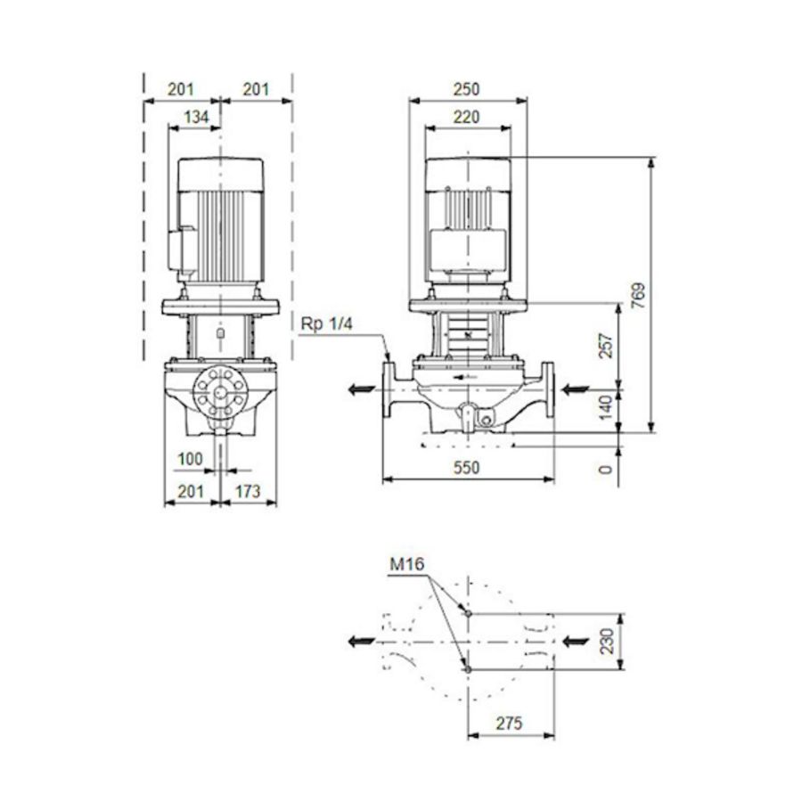 Inlinepomp TP 100-130/4-A-F-A-BQQE 400D 50HZ