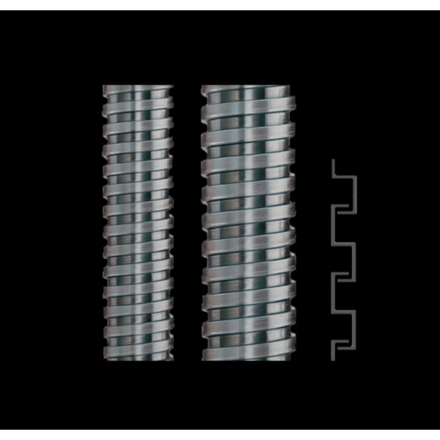 Rol a 50m. Beschermslang metaal 16x19mm IP40 AD19