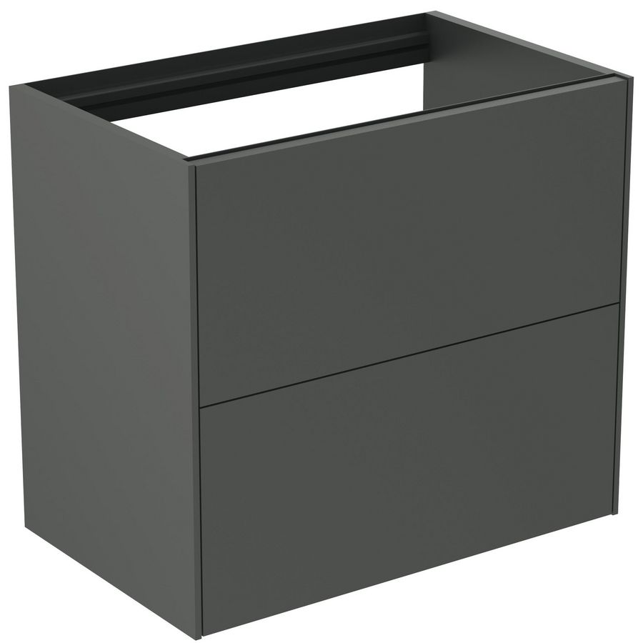Conca wastafelmeubel 60x37x55cm 2 laden zonder afdekblad mat antraciet