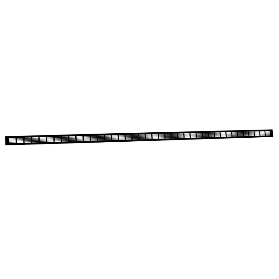 ALU plintrooster 2000x60mm zwart