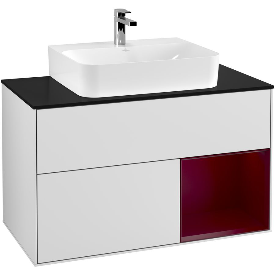 Wastafelonderkast Finion 1000x603x501mm White Matt Lacquer G122HBMT