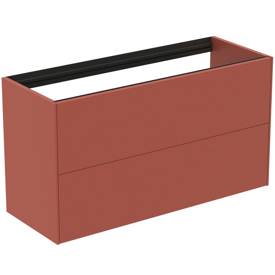 Conca wastafelmeubel 100x37x55cm 2 laden zonder afdekblad matt sunset