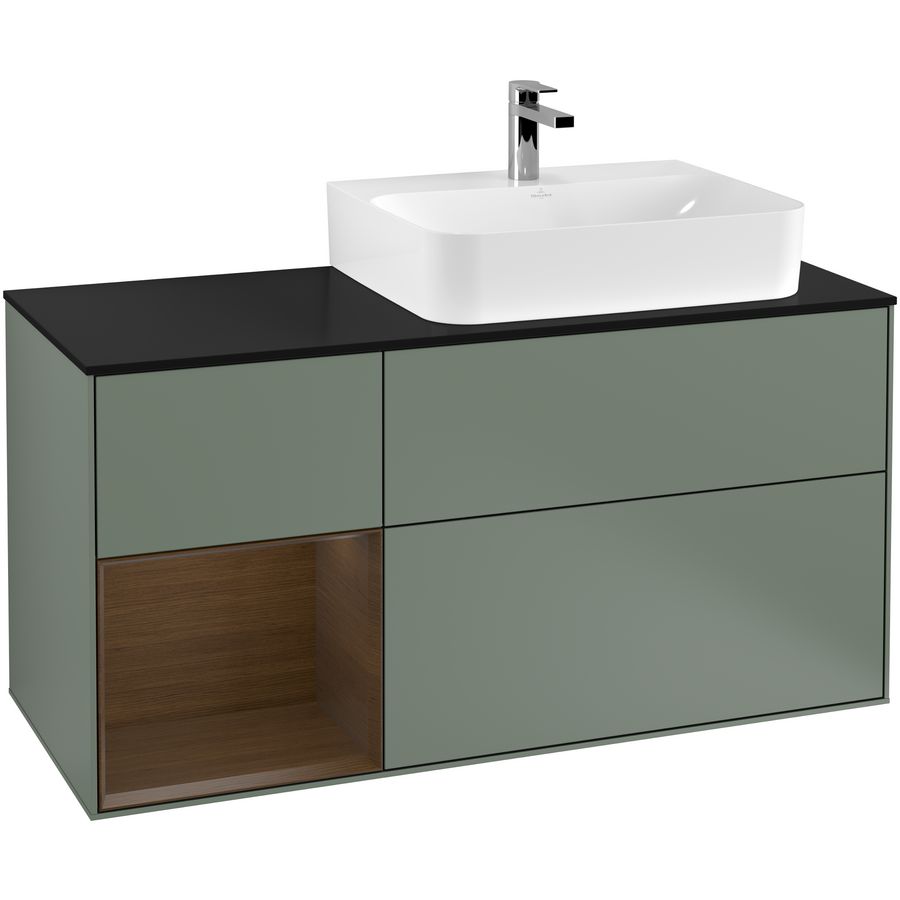 Wastafelonderkast Finion 1200x603x501mm Olive Matt Lacquer F142GNGM