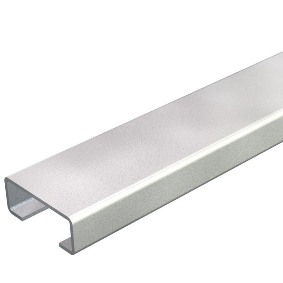 Lengte a 2m. profielrail gesloten sleufbreedte 11mm 20x8mm