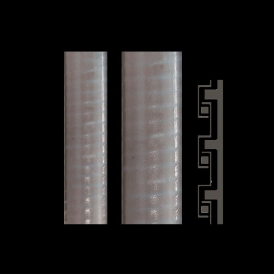 Rol a 25m. Beschermslang met PVCmant.35,5x42mm AD1.1/4 grijs