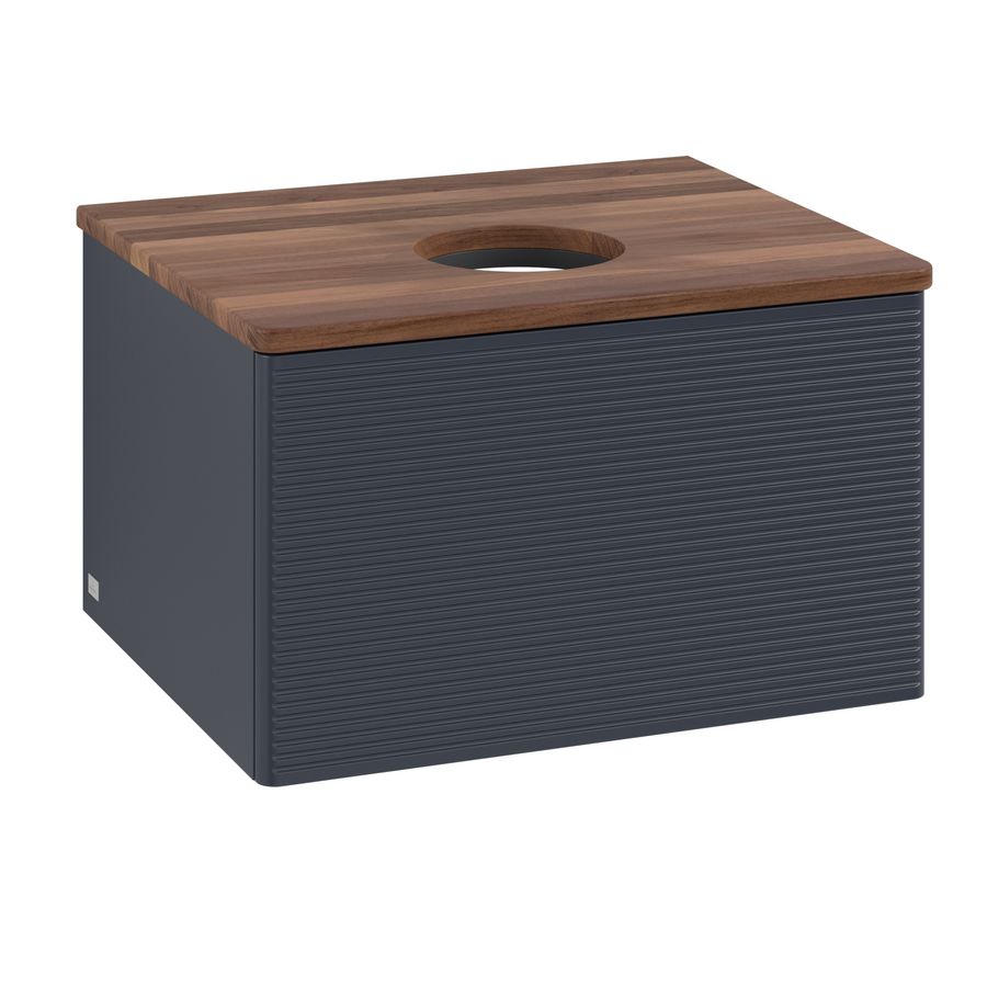 Wastafelonderkast Antao 600x360x500mm Mid.Blue Matt Lacquer L29112HG