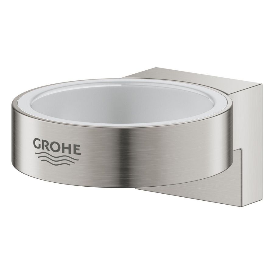 Selection houder voor glas en zeepdispenser 41027DC0 supersteel (rvs look)