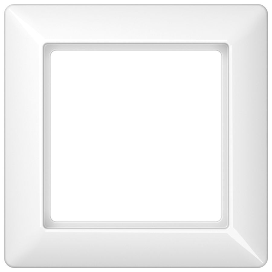 Afdekraam universeel slagvast alpin wit 1-voudig AS