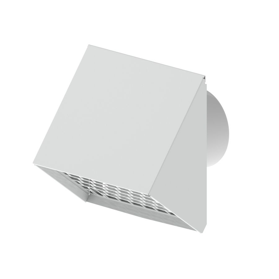 Ventilatie muurrooster aansl. 150mm wit