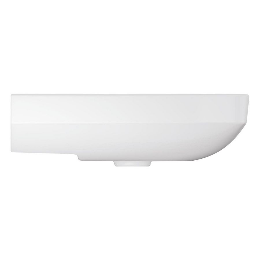 Euro Ceramic wastafel 55cm met kraagat zonder overloop