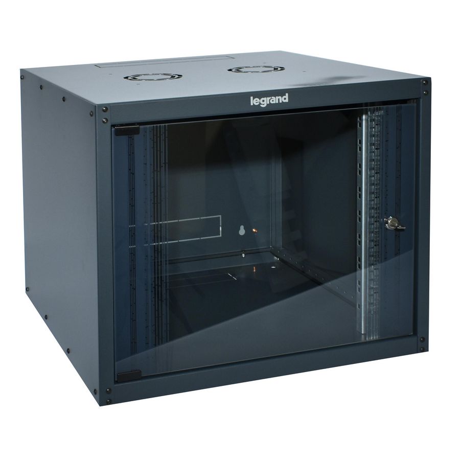 Wandkast 19" 15U 600x600mm vast raam Linkeo