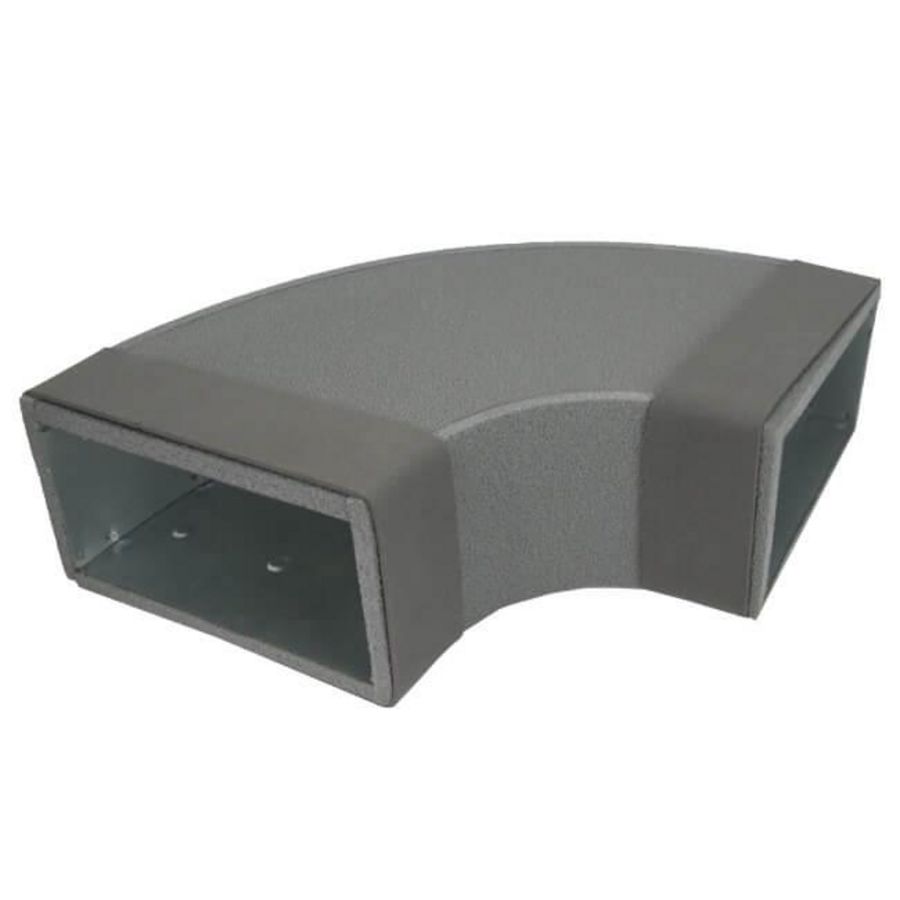 Instortbocht 90° 220x80mm Thermoduct 9mm geisoleerd 90° horizontaal