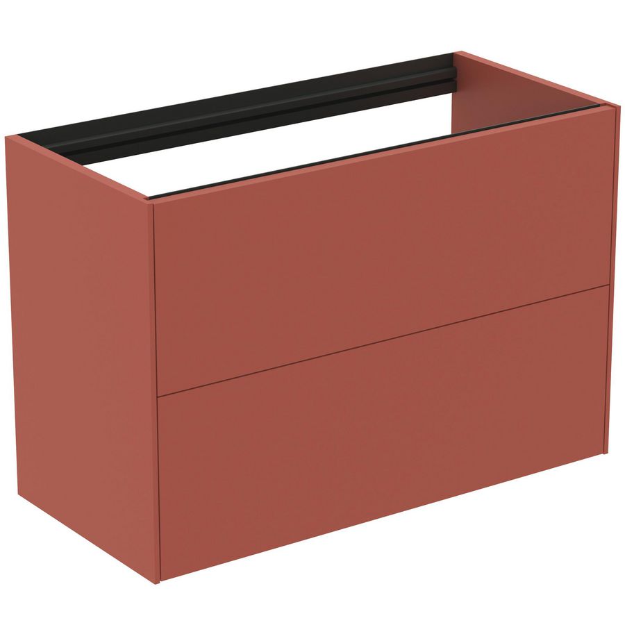 Conca wastafelmeubel 80x37x55cm 2 laden zonder afdekblad matt sunset