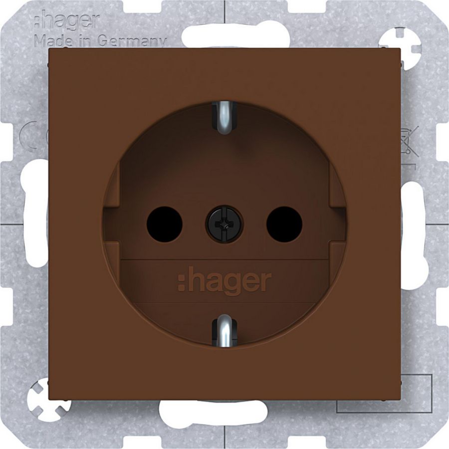 SCHUKO-wandcontactdoos Safety Plus schroefklemmen A.x/C.x turf mat