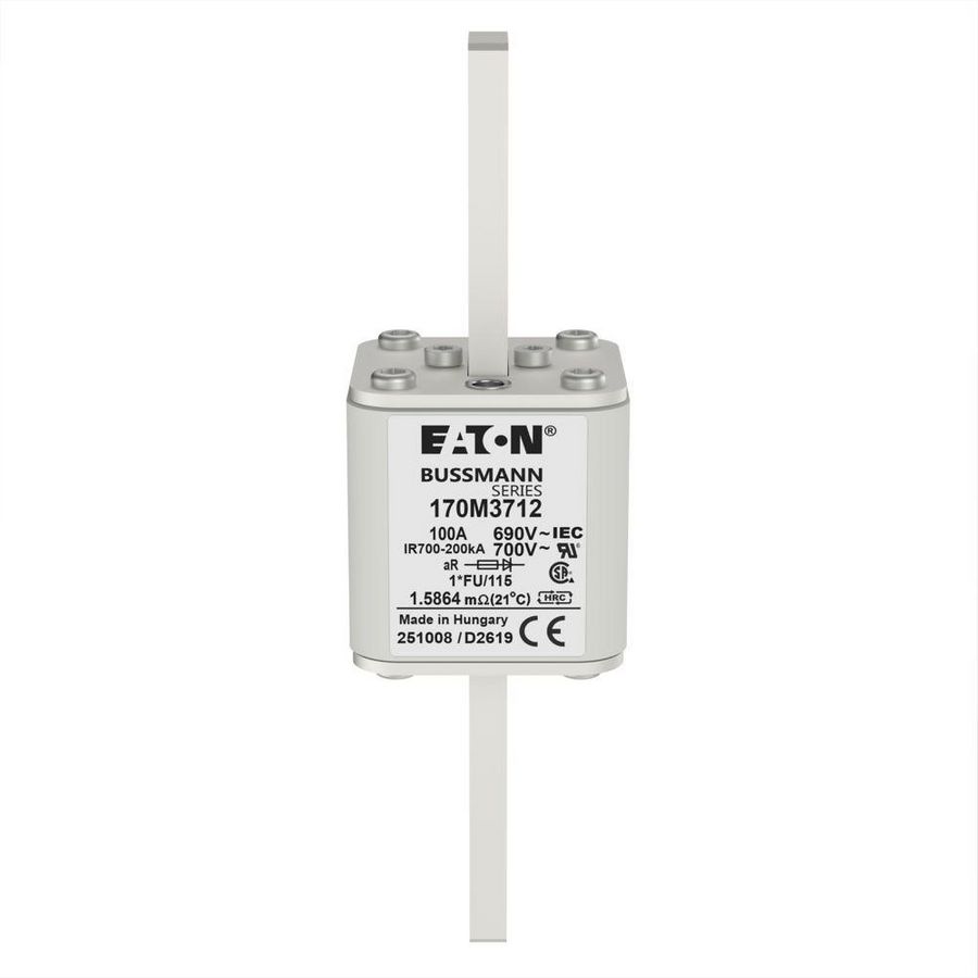 Zekering h. snelheid 100A AC 690V 200kA compact 1 45x VVE=2